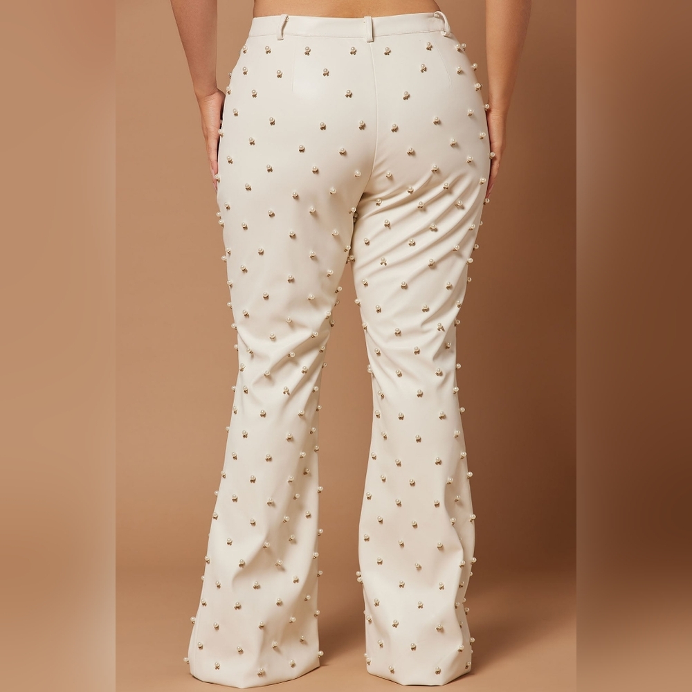 Nova Luxe Leather Emblished Pant Set - Picture 6 of 10